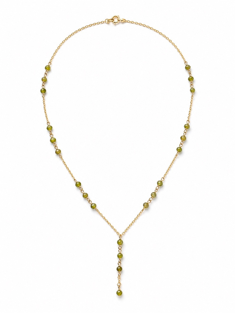 NB67 Lariat Vesuvianite Necklace